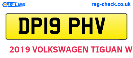 DP19PHV are the vehicle registration plates.
