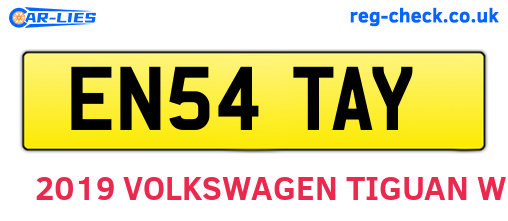 EN54TAY are the vehicle registration plates.