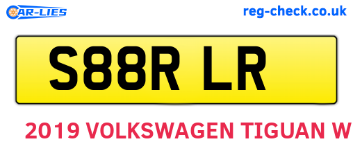 S88RLR are the vehicle registration plates.
