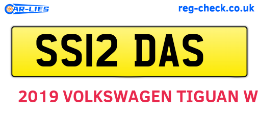 SS12DAS are the vehicle registration plates.