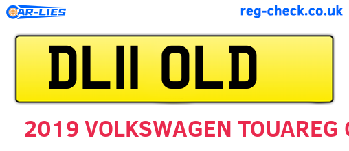 DL11OLD are the vehicle registration plates.