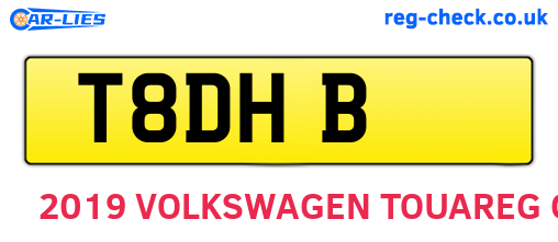 T8DHB are the vehicle registration plates.