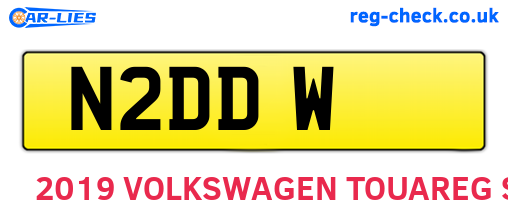 N2DDW are the vehicle registration plates.