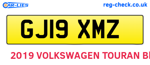 GJ19XMZ are the vehicle registration plates.
