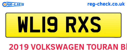 WL19RXS are the vehicle registration plates.