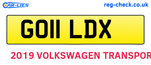GO11LDX are the vehicle registration plates.