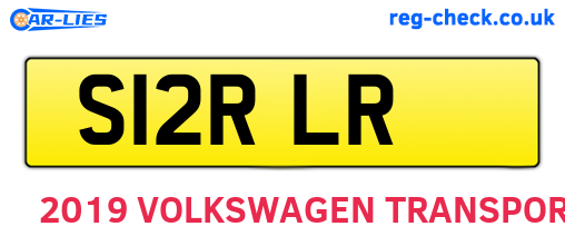 S12RLR are the vehicle registration plates.