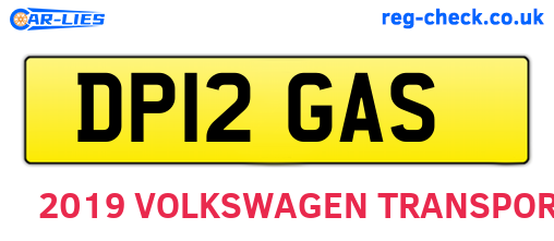 DP12GAS are the vehicle registration plates.