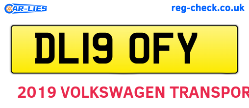 DL19OFY are the vehicle registration plates.