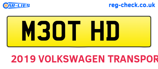 M30THD are the vehicle registration plates.