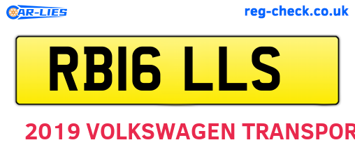 RB16LLS are the vehicle registration plates.