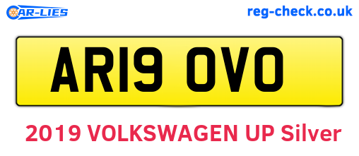 AR19OVO are the vehicle registration plates.