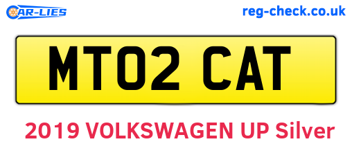 MT02CAT are the vehicle registration plates.
