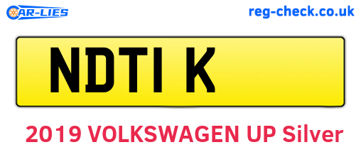 NDT1K are the vehicle registration plates.
