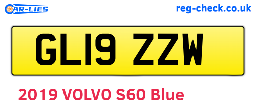 GL19ZZW are the vehicle registration plates.