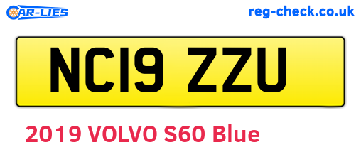 NC19ZZU are the vehicle registration plates.