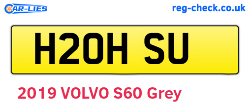 H20HSU are the vehicle registration plates.