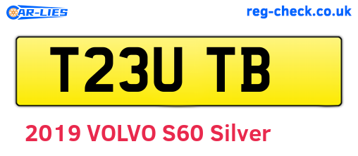 T23UTB are the vehicle registration plates.