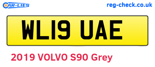 WL19UAE are the vehicle registration plates.