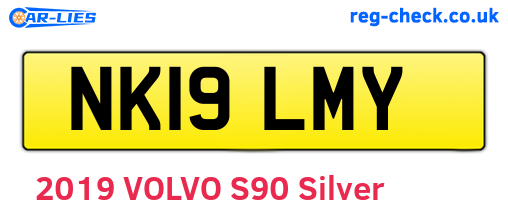 NK19LMY are the vehicle registration plates.