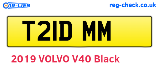 T21DMM are the vehicle registration plates.