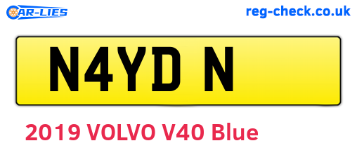 N4YDN are the vehicle registration plates.