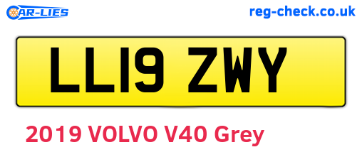 LL19ZWY are the vehicle registration plates.