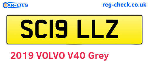 SC19LLZ are the vehicle registration plates.
