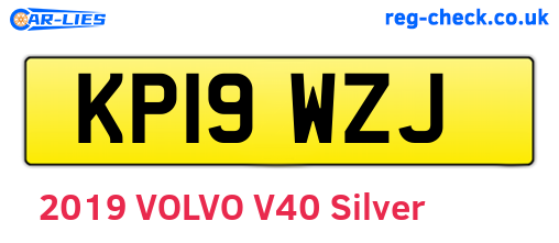 KP19WZJ are the vehicle registration plates.