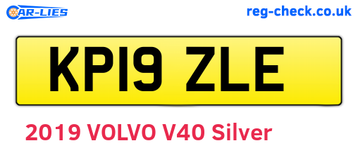 KP19ZLE are the vehicle registration plates.