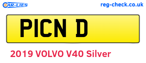 P1CND are the vehicle registration plates.