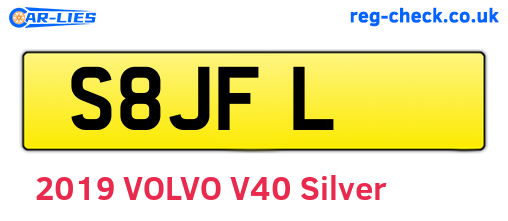 S8JFL are the vehicle registration plates.