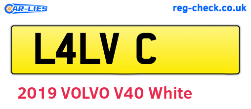 L4LVC are the vehicle registration plates.
