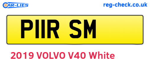 P11RSM are the vehicle registration plates.