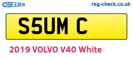 S5UMC are the vehicle registration plates.
