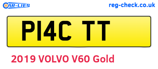 P14CTT are the vehicle registration plates.
