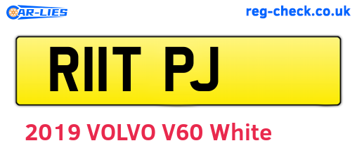 R11TPJ are the vehicle registration plates.
