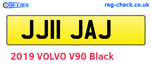 JJ11JAJ are the vehicle registration plates.