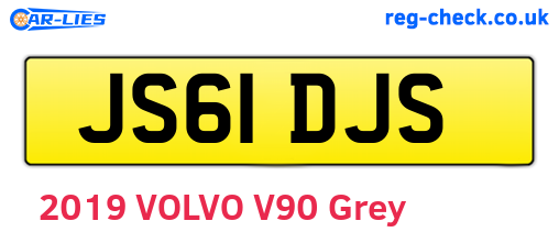 JS61DJS are the vehicle registration plates.
