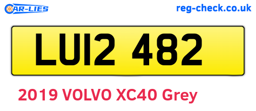 LUI2482 are the vehicle registration plates.
