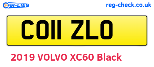 CO11ZLO are the vehicle registration plates.