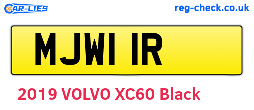 MJW11R are the vehicle registration plates.