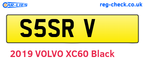 S5SRV are the vehicle registration plates.