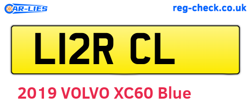 L12RCL are the vehicle registration plates.