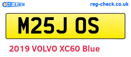 M25JOS are the vehicle registration plates.