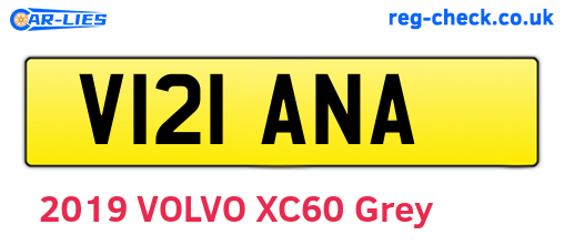 V121ANA are the vehicle registration plates.