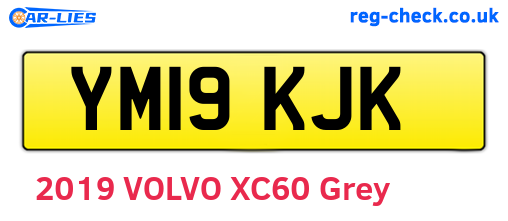 YM19KJK are the vehicle registration plates.
