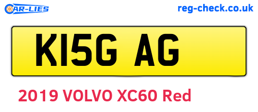 K15GAG are the vehicle registration plates.