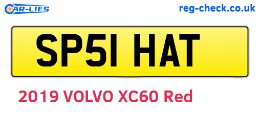 SP51HAT are the vehicle registration plates.