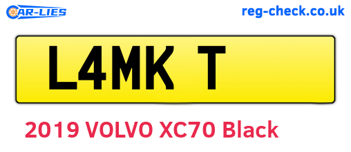 L4MKT are the vehicle registration plates.
